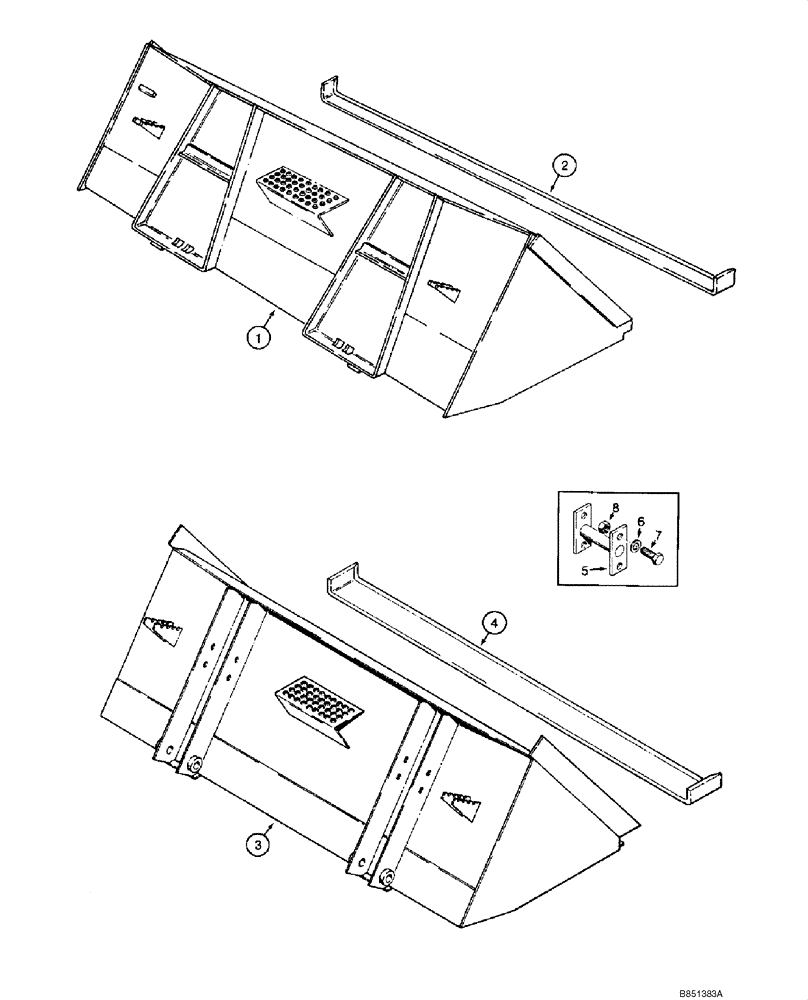 Схема запчастей Case IH 1845C - (09-15) - BUCKETS - LOADER, SPECIAL PURPOSE, - JAF0041367 (09) - CHASSIS/ATTACHMENTS