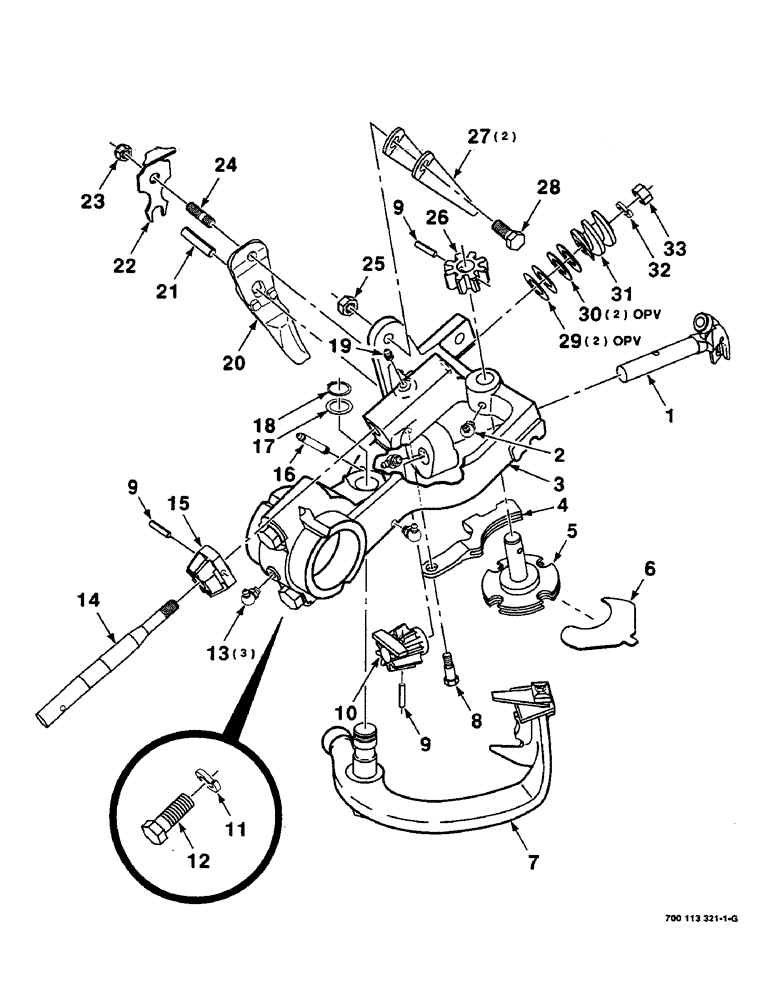Схема запчастей Case IH 8580 - (06-14) - KNOTTER HEAD ASSEMBLY, 700113321 KNOTTER HEAD ASSEMBLY COMPLETE (14) - BALE CHAMBER