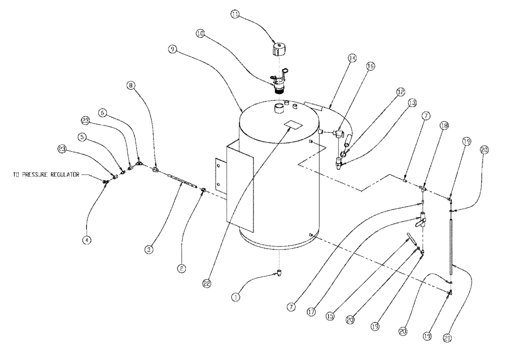 Схема запчастей Case IH FLX3300B - (10-007) - FOAM TANK Options
