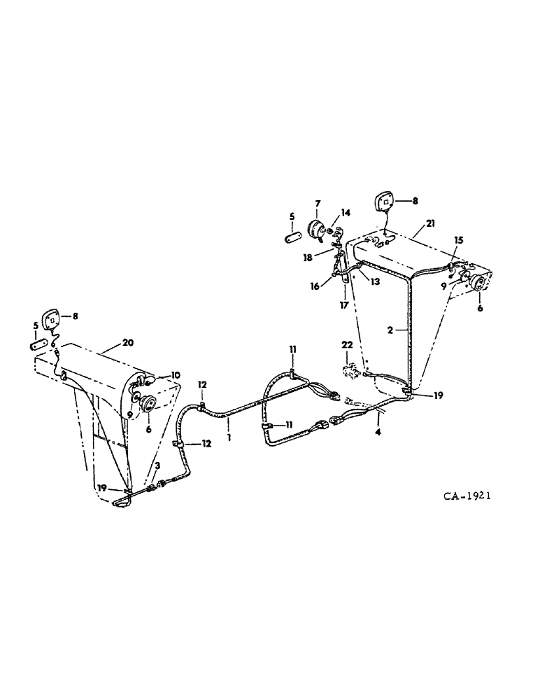 Схема запчастей Case IH 766 - (08-32) - ELECTRICAL, ELECTRIC LIGHTING, TRACTORS WITH DELUXE FLAT TOP FENDERS (06) - ELECTRICAL