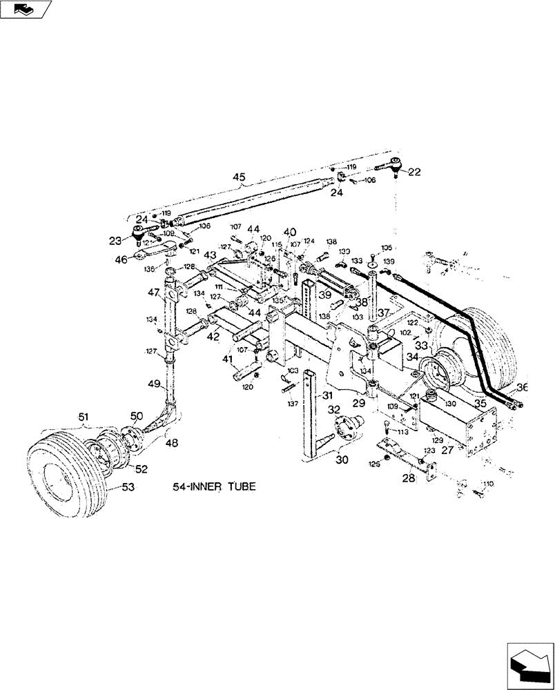 Схема запчастей Case IH 600 SERIES - (39.100.01[02]) - MODEL 600 PLOW ASSEMBLY (39) - FRAMES AND BALLASTING