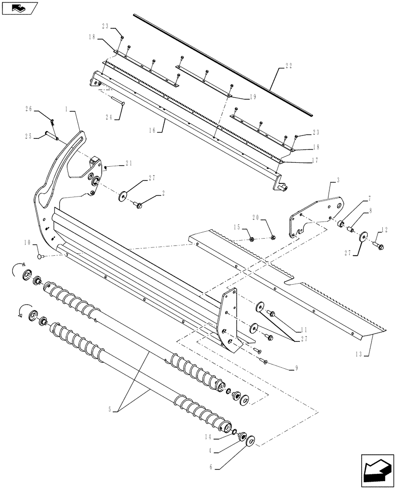 Схема запчастей Case IH RB455A - (68.170.02) - DUCKBILL & NET KNIFE (68) - TYING/WRAPPING