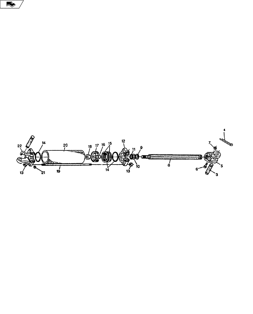Схема запчастей Case IH TIGER-TWO - (35.100.02) - HYDRAULIC CYLINDER ASSY (35) - HYDRAULIC SYSTEMS