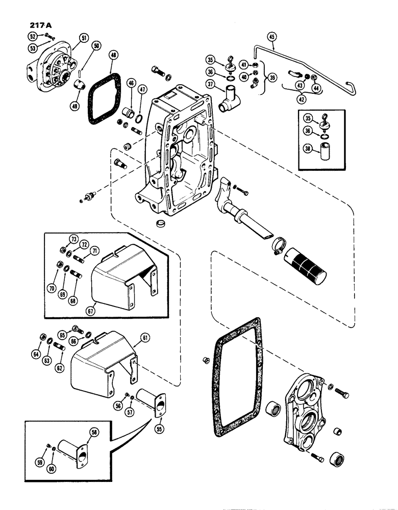 Схема запчастей Case IH 770 - (217A) - P.T.O. HOUSING (06) - POWER TRAIN