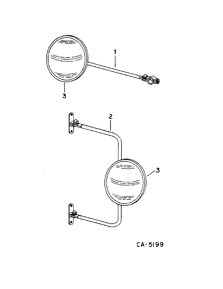 Схема запчастей Case IH 1460 - (13-31) - SUPERSTRUCTURE, MIRROR (05) - SUPERSTRUCTURE