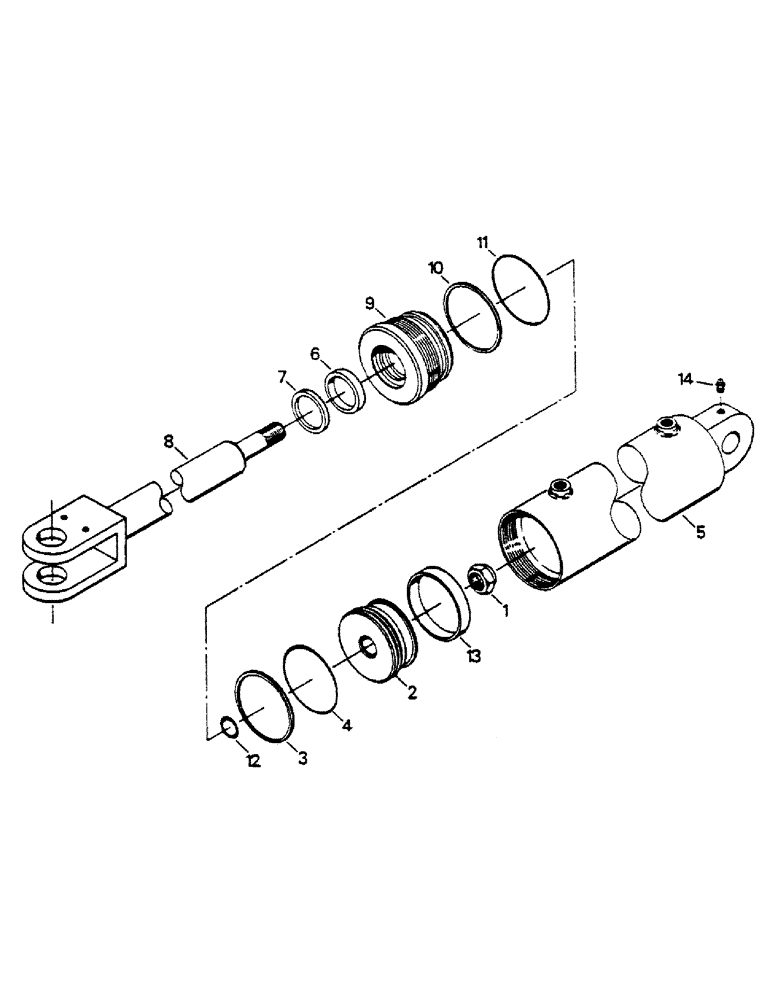 Схема запчастей Case IH 9170 - (10-03) - THREE POINT HITCH HYDRAULIC CYLINDER ASSEMBLY Options & Miscellaneous