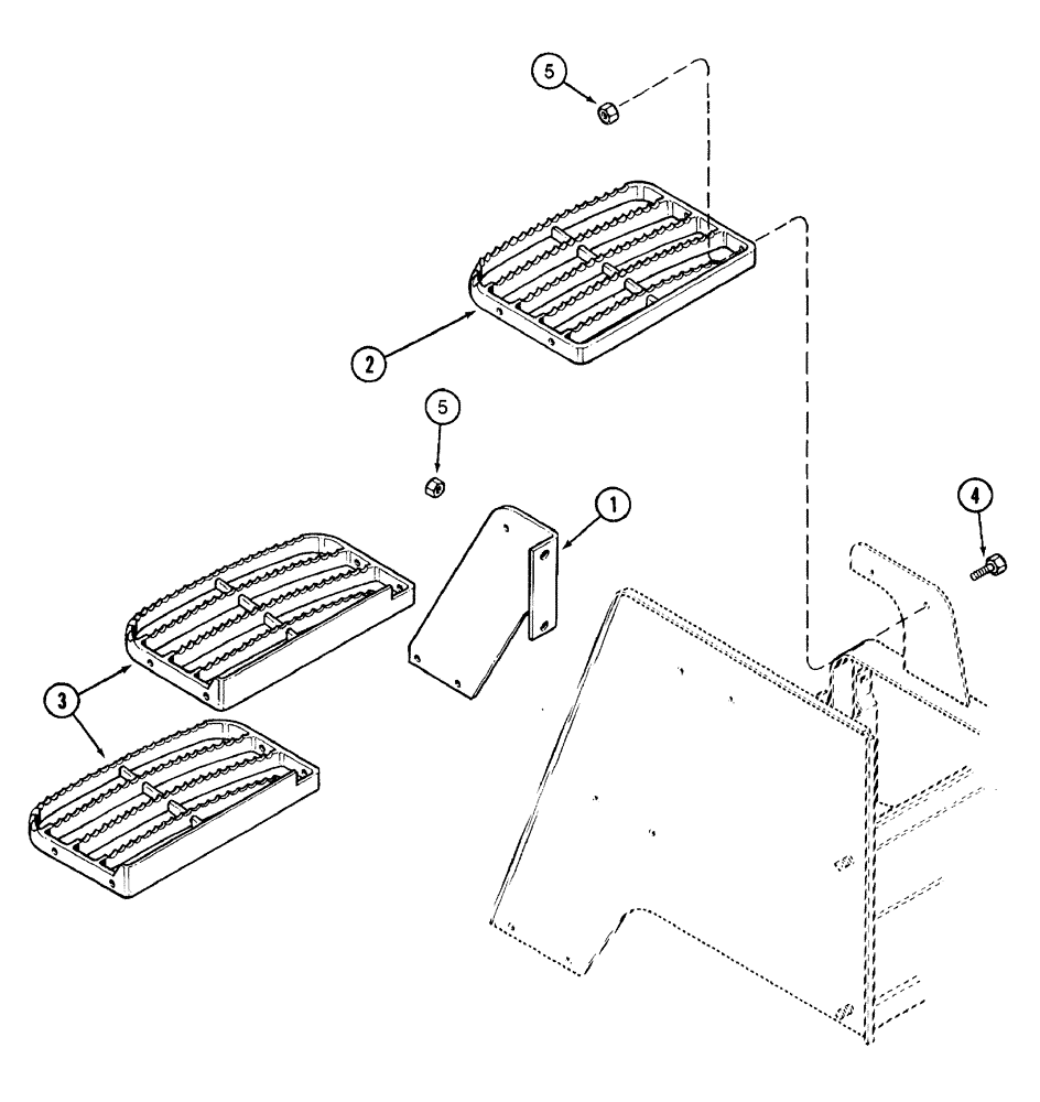Схема запчастей Case IH 7210 - (9-102) - STEPS (09) - CHASSIS/ATTACHMENTS