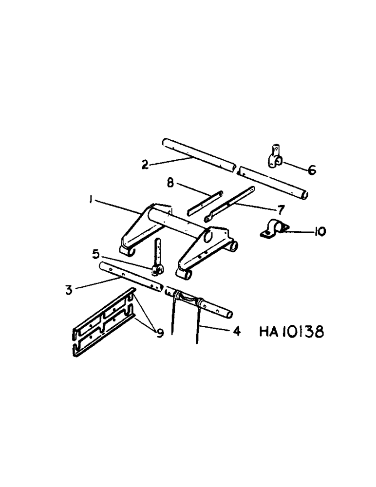 Схема запчастей Case IH 55 - (G-03) - 4 FOOT 9 INCH MULCHER, WITH 33 AND 35 WING MODEL PRIOR TO AUGUST, 1976 