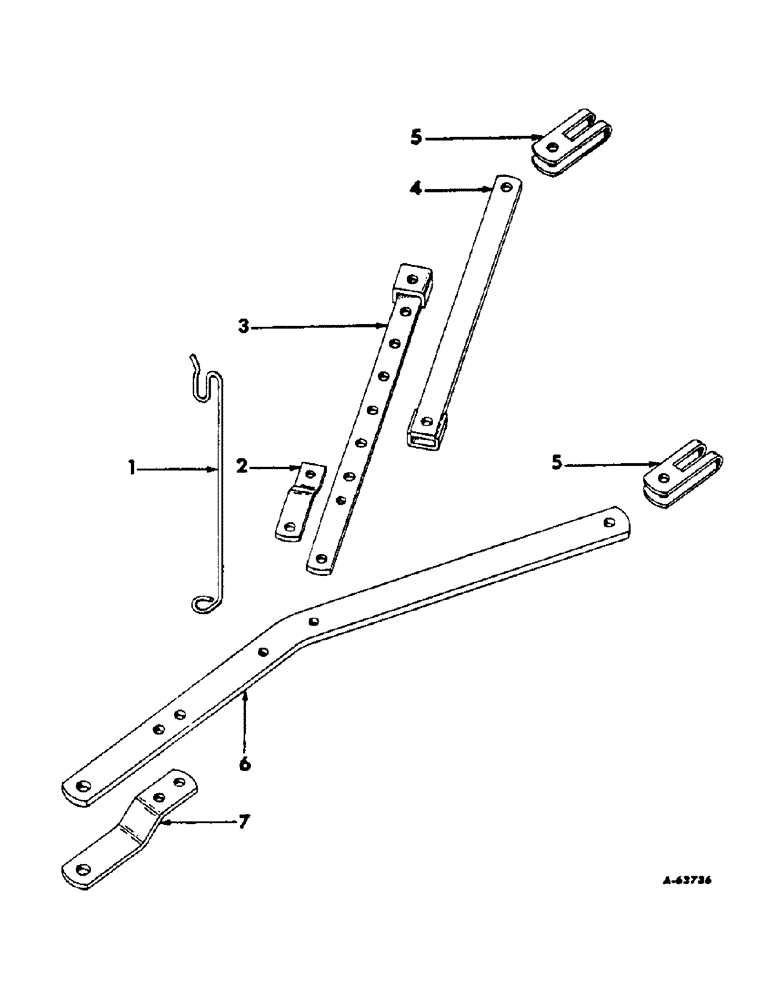 Схема запчастей Case IH 50 - (J-2) - HITCHBARS 