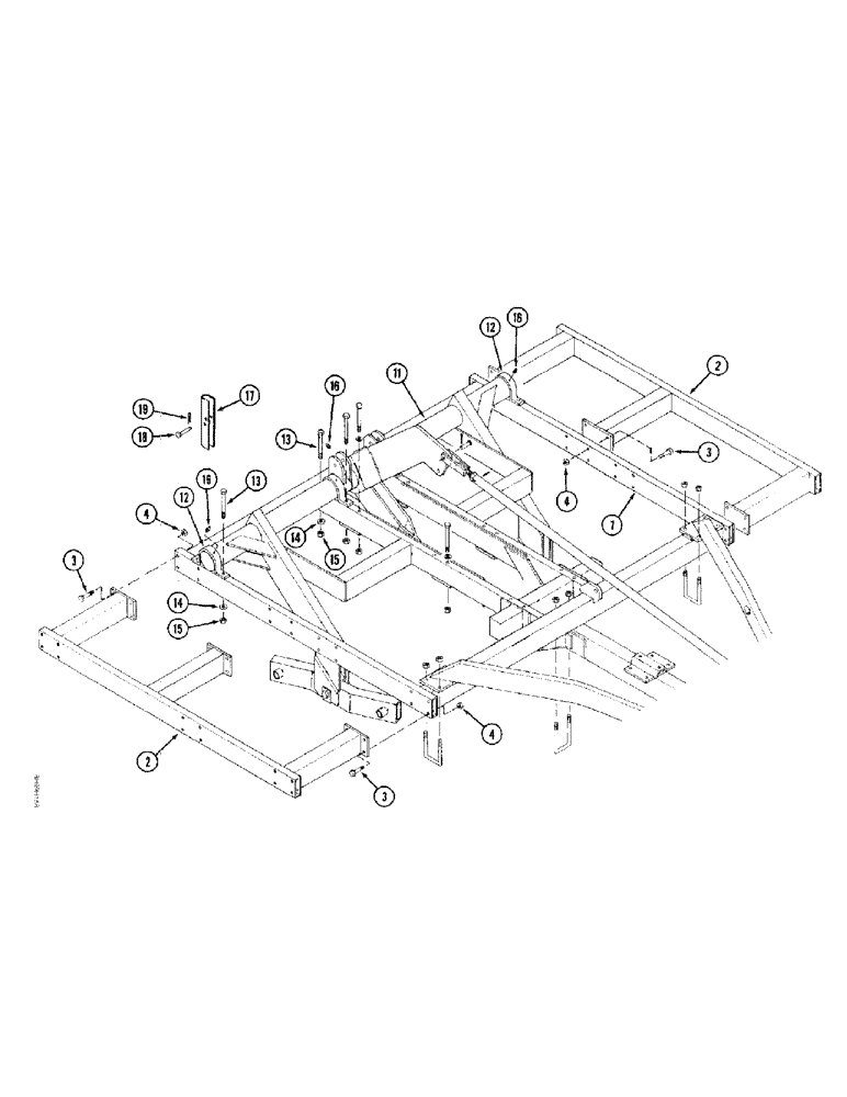 Схема запчастей Case IH 6650 - (9-04) - MAIN FRAME, 13 FOOT 9 INCH WITH 11 SHANKS, 16 FOOT 3 INCH WITH 13 SHANKS (09) - CHASSIS/ATTACHMENTS
