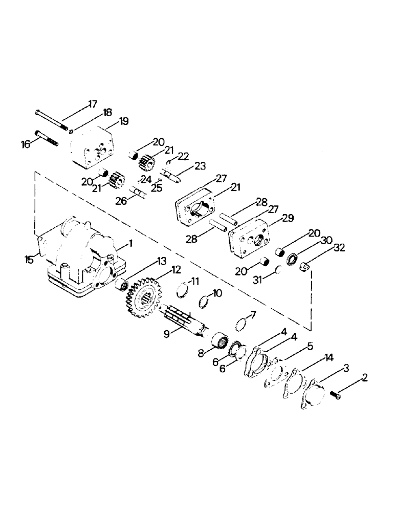 Схема запчастей Case IH ST325 - (04-31) - TRANSMISSION PUMP, THREE SECTION (04) - Drive Train