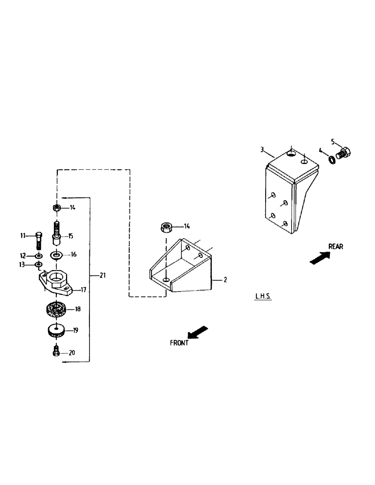 Схема запчастей Case IH 7700 - (C05-05) - ENGINE MOUNTS, 3306 Engine & Engine Attachments