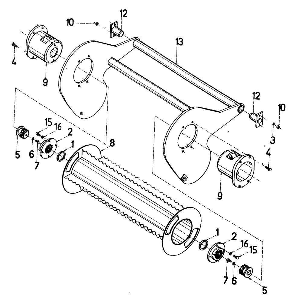Схема запчастей Case IH 7700 - (A02[09]) - POWER KNOCKDOWN ROLLER Mainframe & Functioning Components