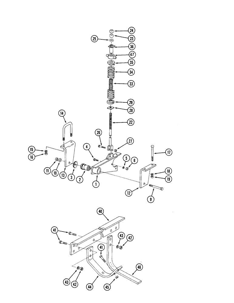 Схема запчастей Case IH 6500 - (9-16) - DISK GANG SUPPORT (09) - CHASSIS/ATTACHMENTS
