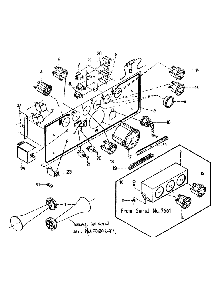 Схема запчастей Case IH 7700 - (A04-09) - MAINFRAME, CABIN INSTRUMENT PANEL Mainframe & Functioning Components