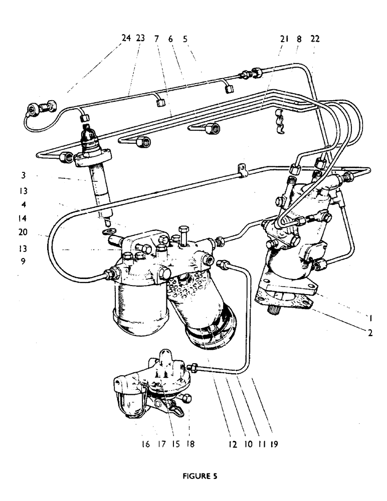 Схема запчастей Case IH 880F - (12) - INJECTION PUMP AND FUEL SYSTEM (01) - ENGINE
