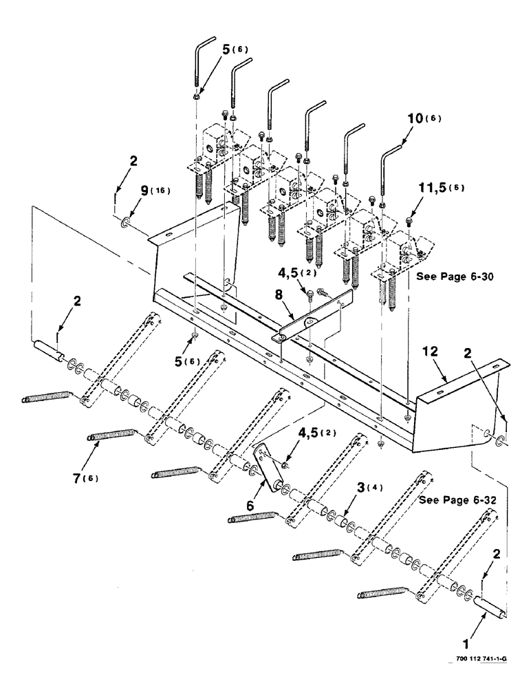 Схема запчастей Case IH 8580 - (06-28) - TENSIONER ASSEMBLY (14) - BALE CHAMBER