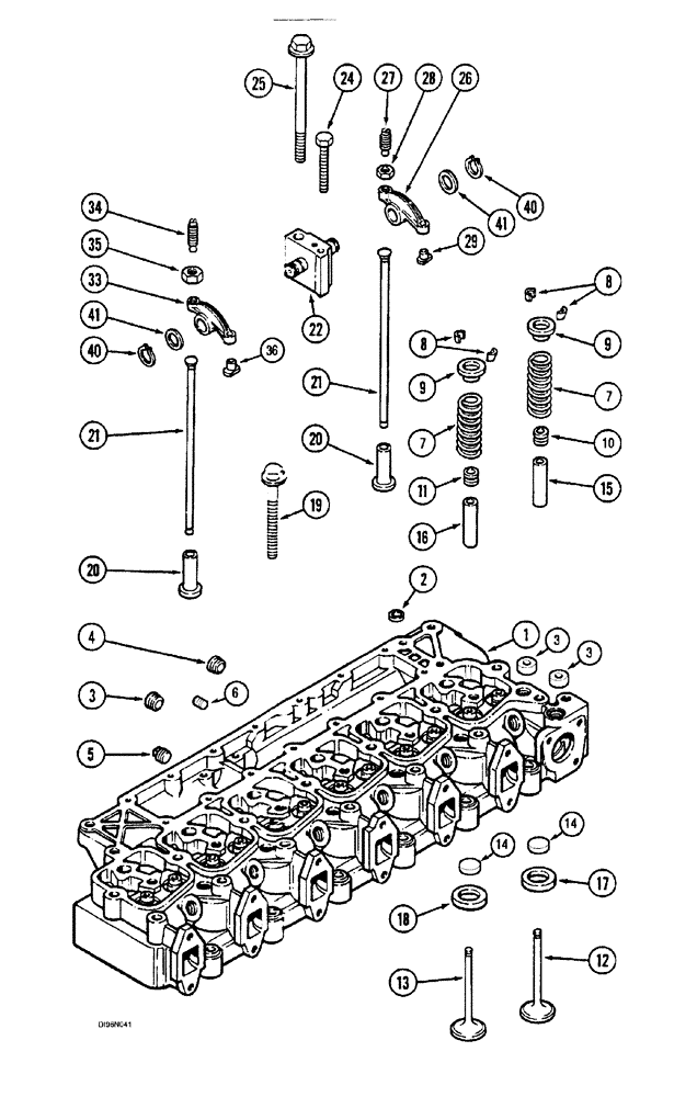 Схема запчастей Case IH SPX3150 - (054) - ENGINE, VALVE MECHANISM (10) - ENGINE