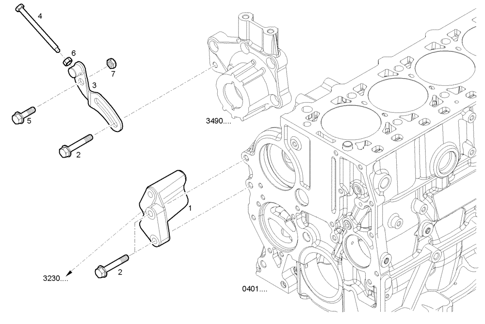 Схема запчастей Case IH F5AE9484M A001 - (4000.210) - GENERATOR 