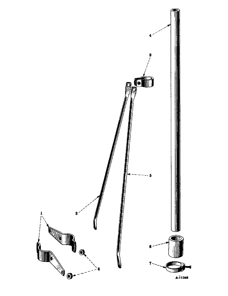 Схема запчастей Case IH SUPER-HV - (204) - ATTACHMENTS, AIR CLEANER EXTENSION PIPE, SPECIAL Attachments