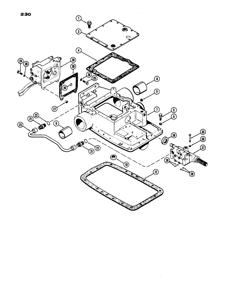 Схема запчастей Case IH 770 - (230) - HYDRAULIC SYSTEM, POWER SHIFT & MECHANICAL SHIFT (08) - HYDRAULICS