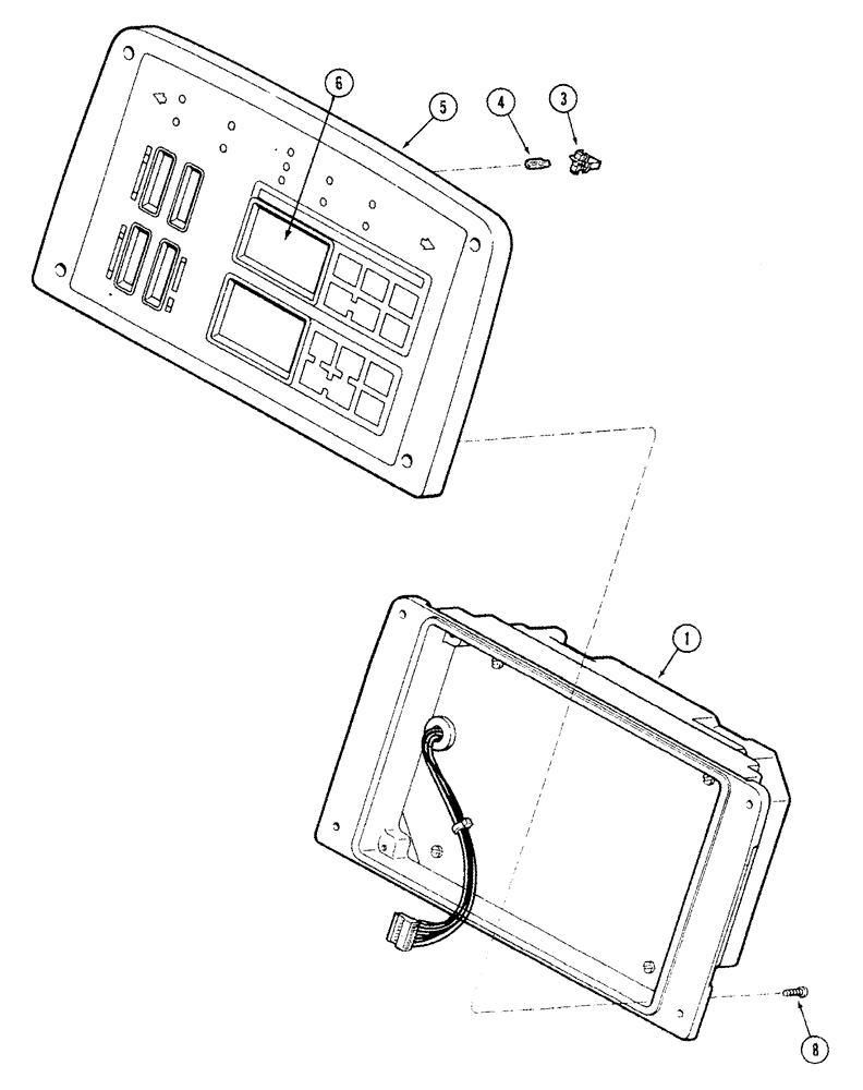 Схема запчастей Case IH 8920 - (4-022) - INSTRUMENT CLUSTER (04) - ELECTRICAL SYSTEMS