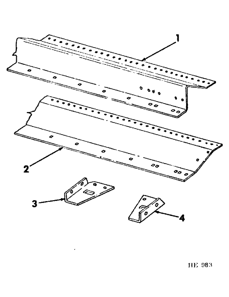 Схема запчастей Case IH 225 - (Q-17) - PLATFORM, STONE GUARDS AND MOUNTING BRACKETS Platforms