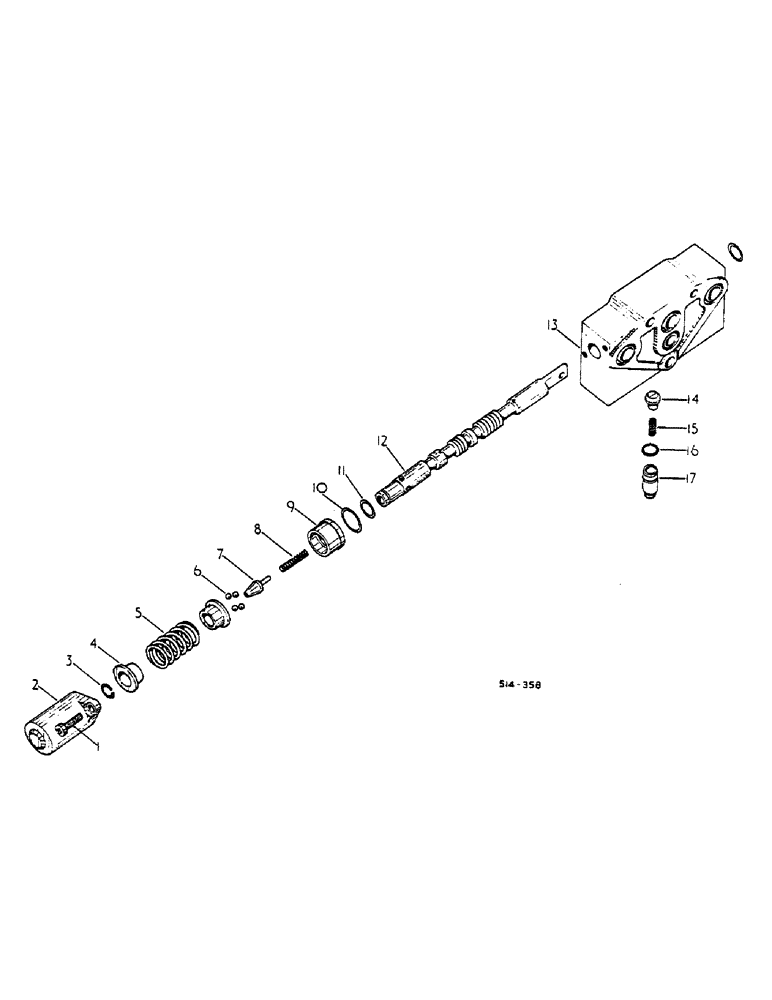 Схема запчастей Case IH 685 - (10-055) - DOUBLE-ACTING AUX. HYD. VALVE (07) - HYDRAULICS