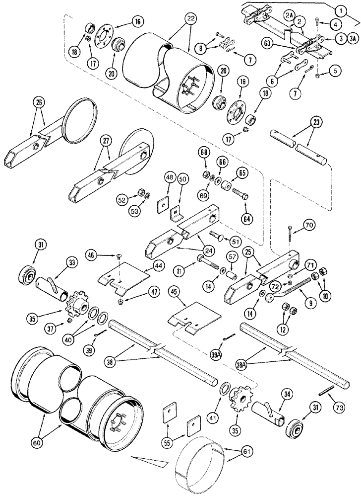 Схема запчастей Case IH 2366 - (09A-22) - FEEDER - CONVEYOR (13) - FEEDER