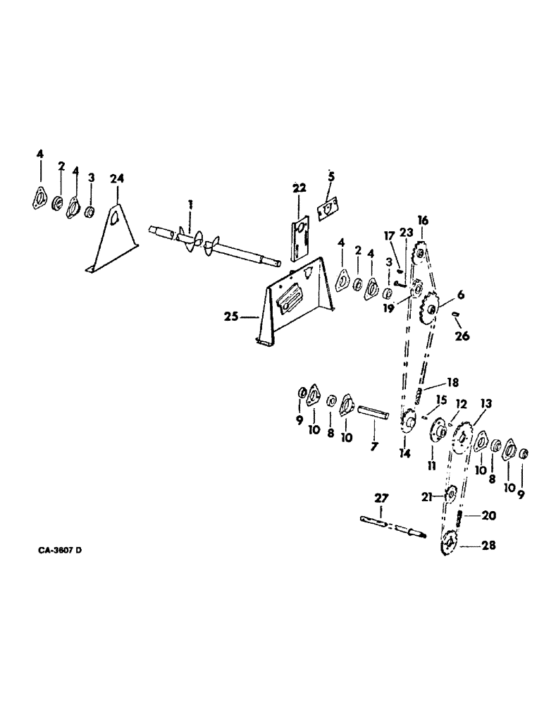 Схема запчастей Case IH 915 - (26-07) - GRAIN TANK, GRAIN TANK LEVELING, RICE, GRAIN WITH RAISED LEVELING, 116 BUSHEL Grain Tank