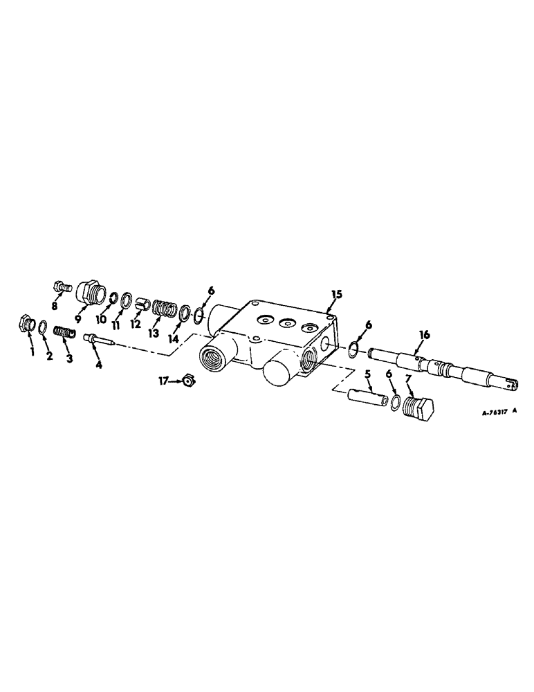Схема запчастей Case IH 315 - (F-34) - HYDRAULICS SYSTEM, HYDRAULIC REEL LIFT VALVE (07) - HYDRAULIC SYSTEM