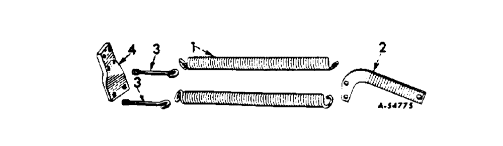 Схема запчастей Case IH 70 - (G-18[A]) - HELPER SPRING AND ANCHOR 
