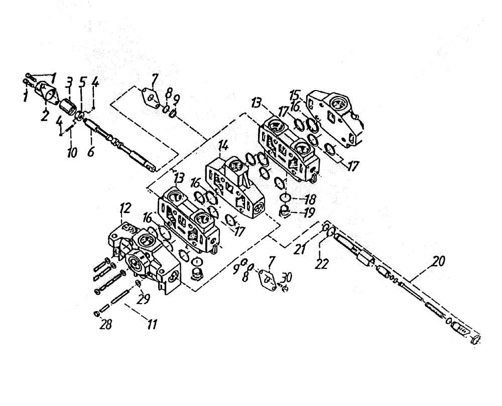 Схема запчастей Case IH 7000 - (B04-05) - HYDRAULIC VALVE * A20, (STANDARD TOPPER AND ELEVATOR), UP TO Hydraulic Components & Circuits