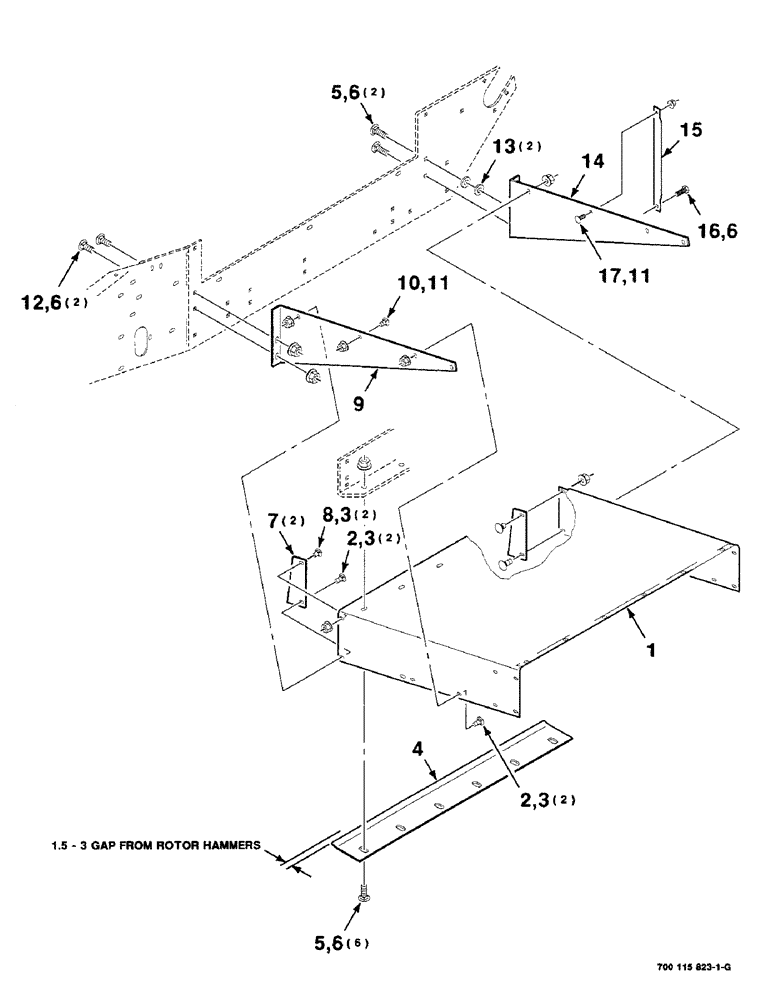 Схема запчастей Case IH 8610 - (7-16) - CHUTE DISCHARGE ASSEMBLY (70) - EJECTION