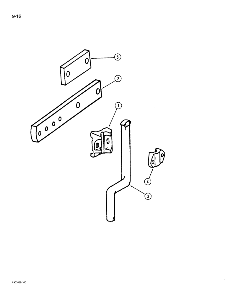 Схема запчастей Case IH 770 - (9-16) - COLTER SHANKS AND CLAMPS 