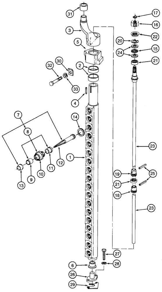 Схема запчастей Case IH 2555 - (09A-22) - PICKER BARS AND SPINDLES (13) - PICKING SYSTEM
