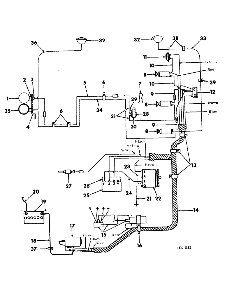 Схема запчастей Case IH 225 - (G-2) - ELECTRICAL SYSTEM, WIRING DIAGRAM (06) - ELECTRICAL SYSTEMS