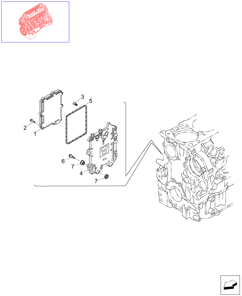 Схема запчастей Case IH STEIGER 485 - (02-74) - ENGINE CONTROL UNIT, STEIGER 485 (02) - ENGINE