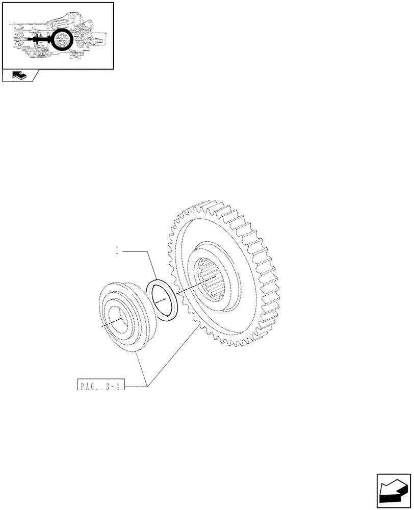 Схема запчастей Case IH PUMA 115 - (1.32.1[09]) - CENTRAL REDUCTION GEARS - SHIMS (03) - TRANSMISSION