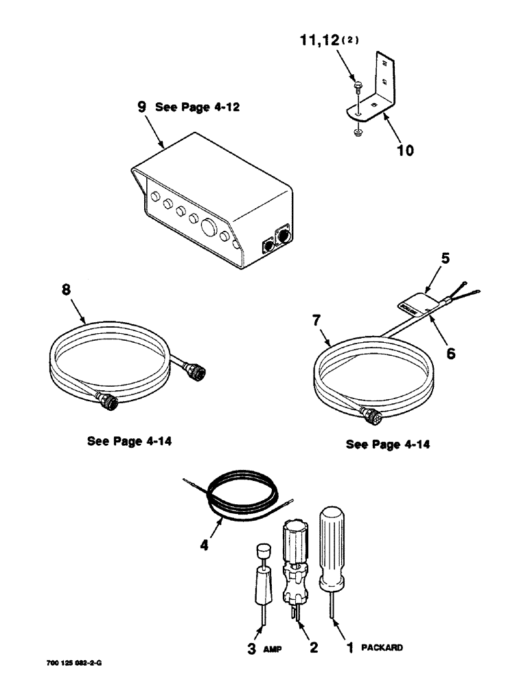 Схема запчастей Case IH 8460 - (4-10) - MISCELLANEOUS ELECTRICAL ASSEMBLIES (06) - ELECTRICAL