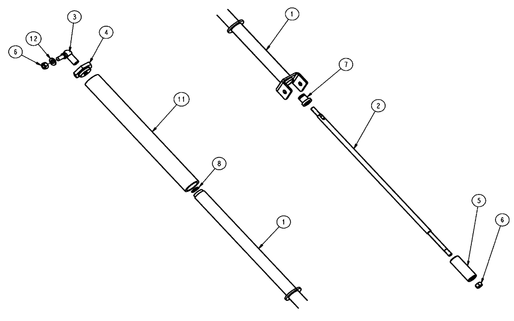 Схема запчастей Case IH FLX3510 - (04-020) - LIFT CYLINDER GROUP Frame & Suspension