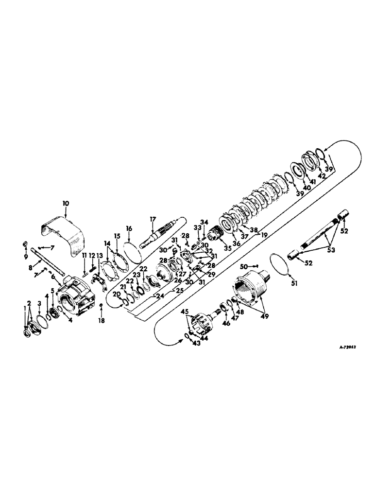 Схема запчастей Case IH 606 - (109) - REAR FRAME AND DRIVING MECHANISMS, INDEPENDENT POWER TAKE-OFF, CLUTCH TYPE, REAR UNIT Rear Frame & Driving Mechanisms