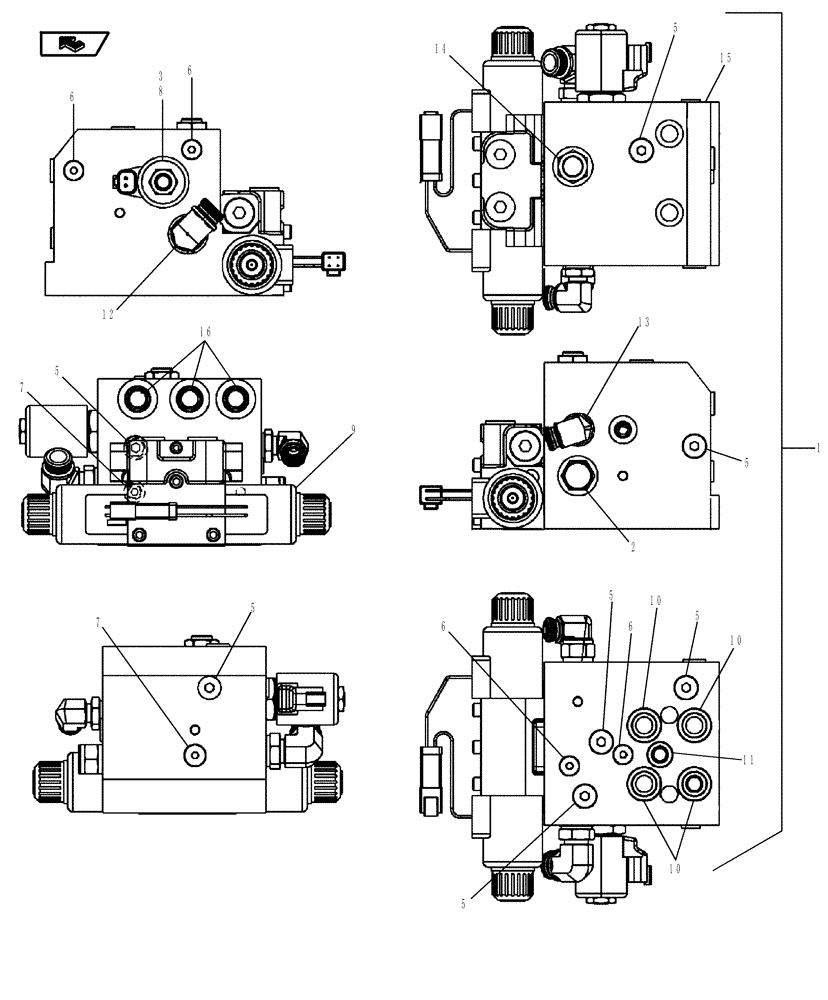 Схема запчастей Case IH MAGNUM 180 - (41.200.09) - VALVE ASSEMBLY, AUTOGUIDANCE WITH CONSTANT VELOCITY TRANSMISSION (41) - STEERING