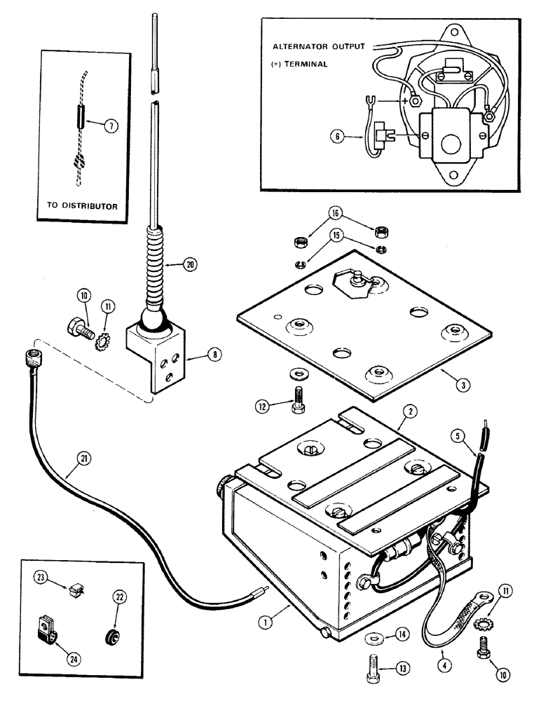 Схема запчастей Case IH 870 - (320) - RADIO (09) - CHASSIS/ATTACHMENTS