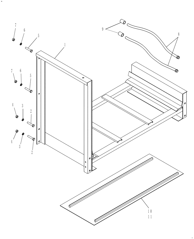 Схема запчастей Case IH CM109 - (60.220.51) - EXTENSION, 2 FT - RH SIDE (60) - PRODUCT FEEDING