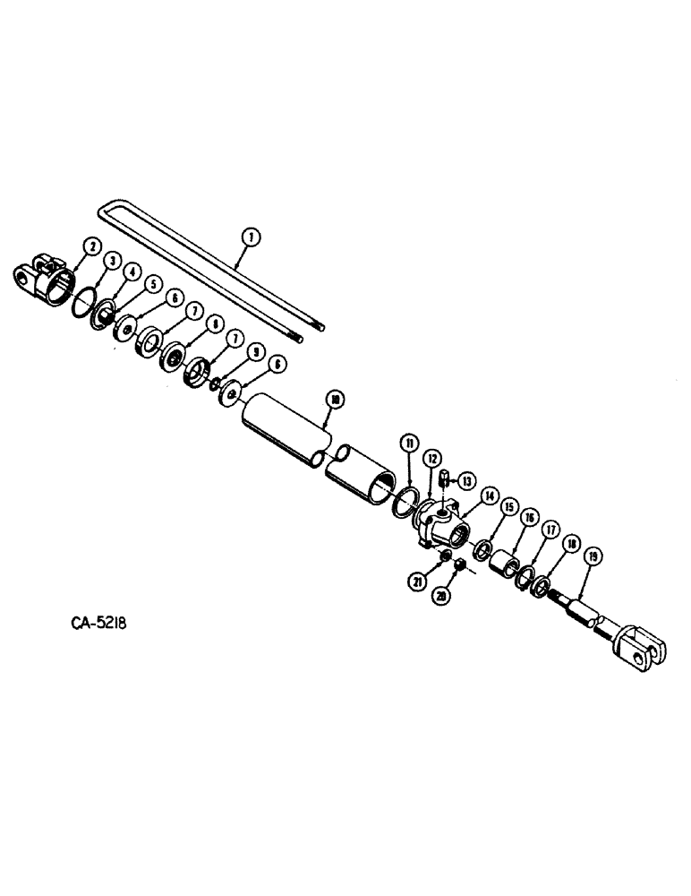 Схема запчастей Case IH 30 - (D-12) - HYDRAULIC CYLINDER, 2-1/2 X 8 IN. SWING (35) - HYDRAULIC SYSTEMS