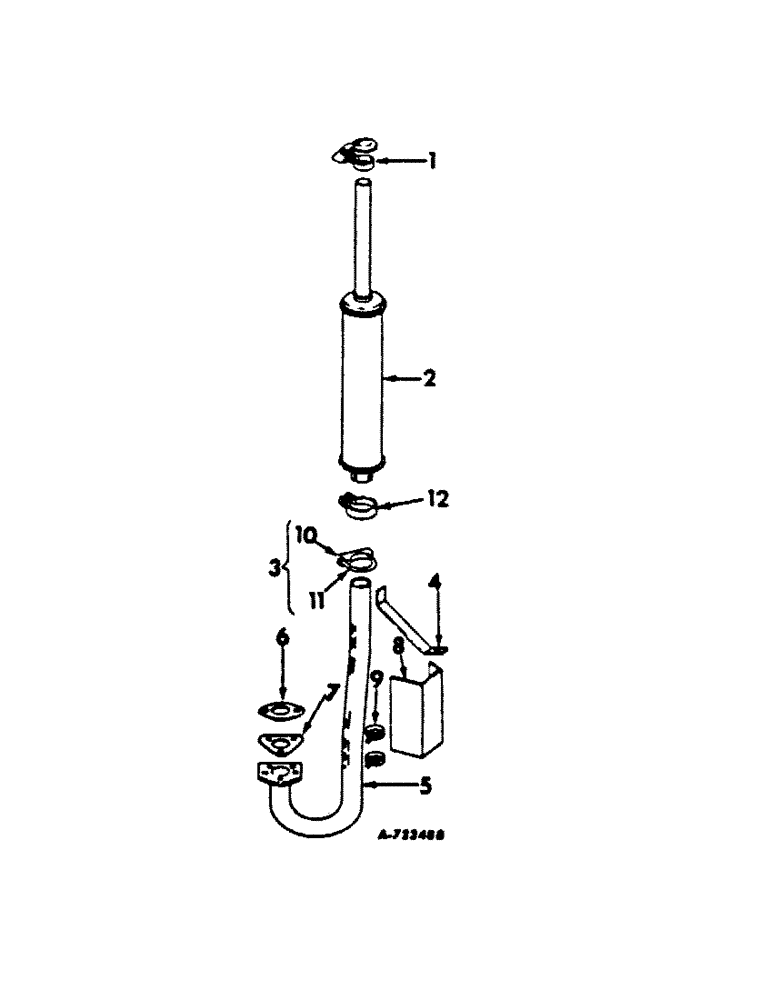 Схема запчастей Case IH BC-144 - (H-30) - EXHAUST SYSTEM, VERTICAL EXHAUST, 3414 LOADER, 3414 DOZER AND 3444 TRACTORS 