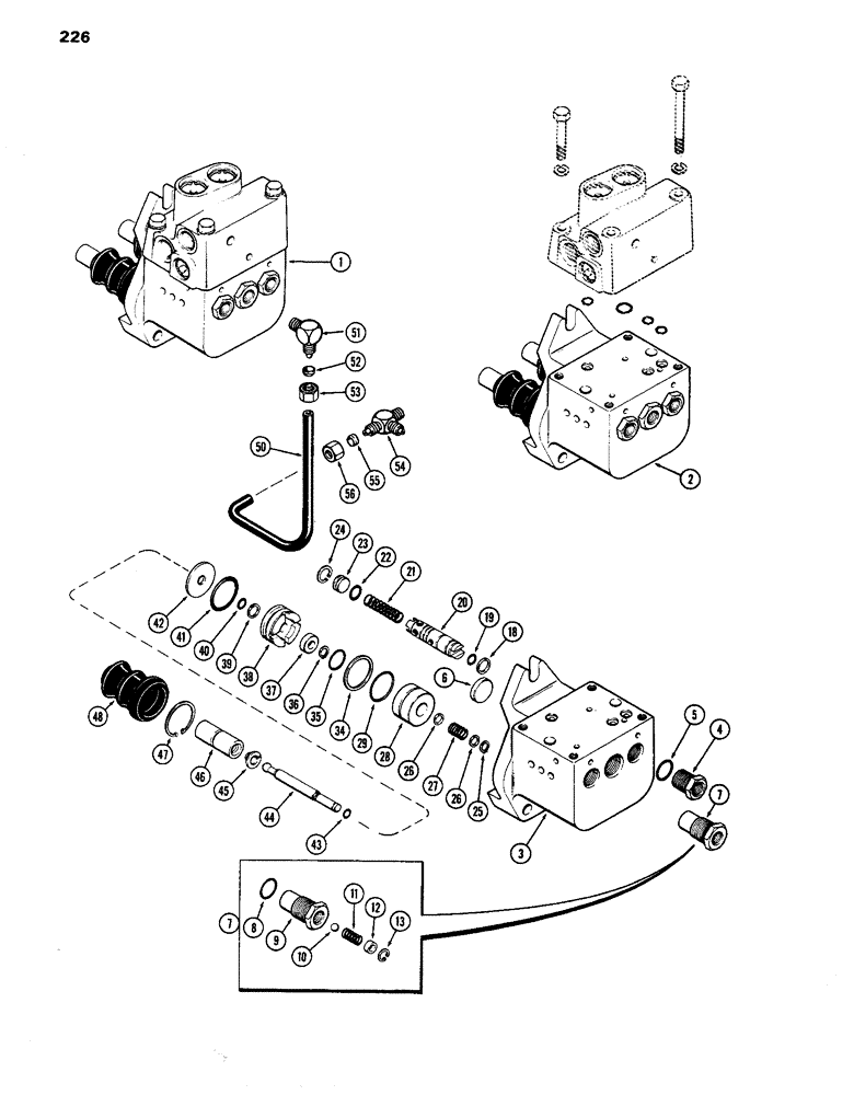 Схема запчастей Case IH 770 - (226) - POWER BRAKE VALVE, POWER SHIFT, USED PRIOR TO TRACTOR S/N 8711460 (07) - BRAKES
