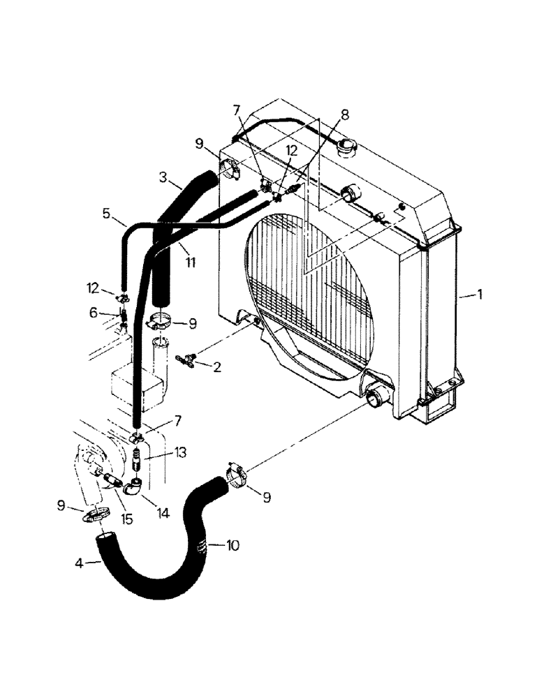 Схема запчастей Case IH SM-325 - (04-23) - RADIATOR AND HOSES, CUMMINS L10 ENGINE (04) - Drive Train