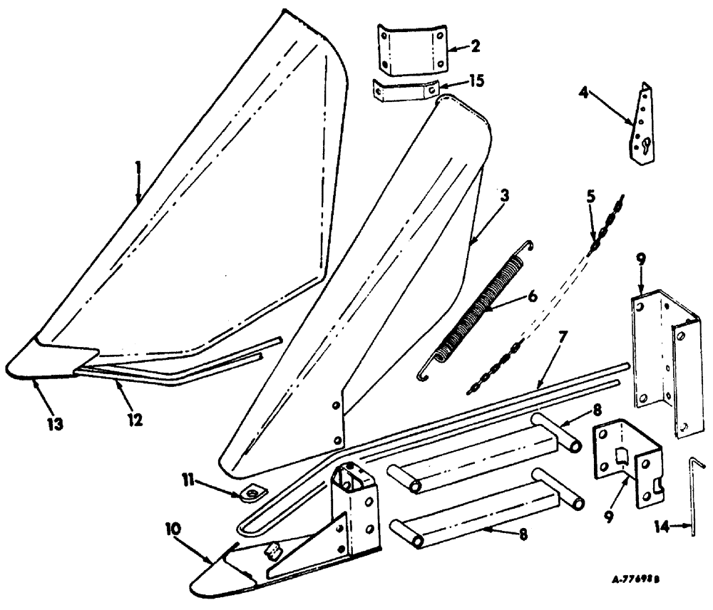 Схема запчастей Case IH 622 - (R-14) - PICKER DRUM, PLANT LIFTERS Picker Drum